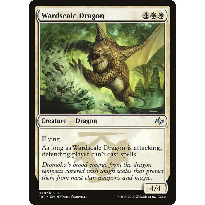 Magic: The Gathering Wardscale Dragon (030) Lightly Played
