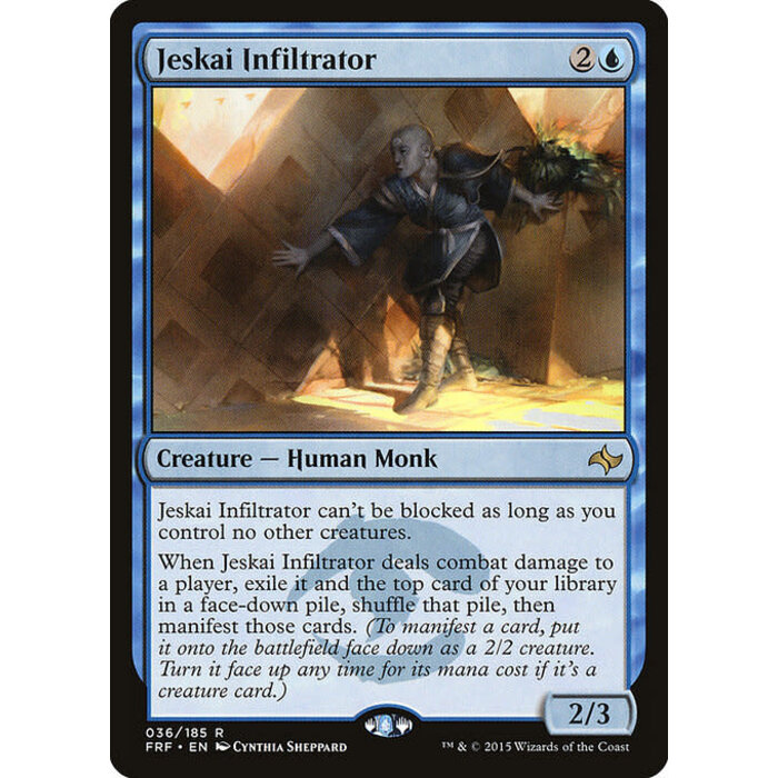 Magic: The Gathering Jeskai Infiltrator (036) Lightly Played Foil