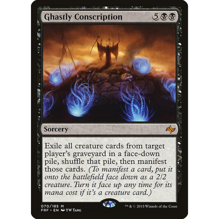 Magic: The Gathering Ghastly Conscription (070) Lightly Played