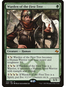 Magic: The Gathering Warden of the First Tree (143) Moderately Played