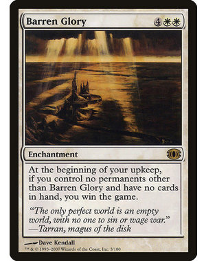 Magic: The Gathering Barren Glory (003) Moderately Played