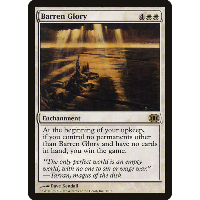 Magic: The Gathering Barren Glory (003) Moderately Played