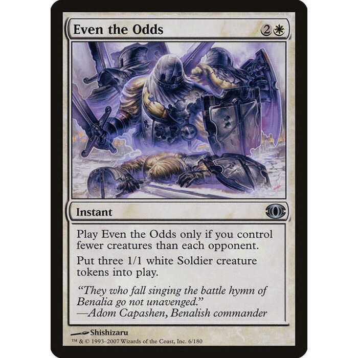 Magic: The Gathering Even the Odds (006) Moderately Played