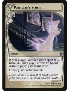 Magic: The Gathering Patrician's Scorn (029) Moderately Played