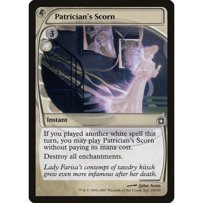 Magic: The Gathering Patrician's Scorn (029) Moderately Played