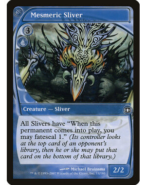Magic: The Gathering Mesmeric Sliver (053) Moderately Played