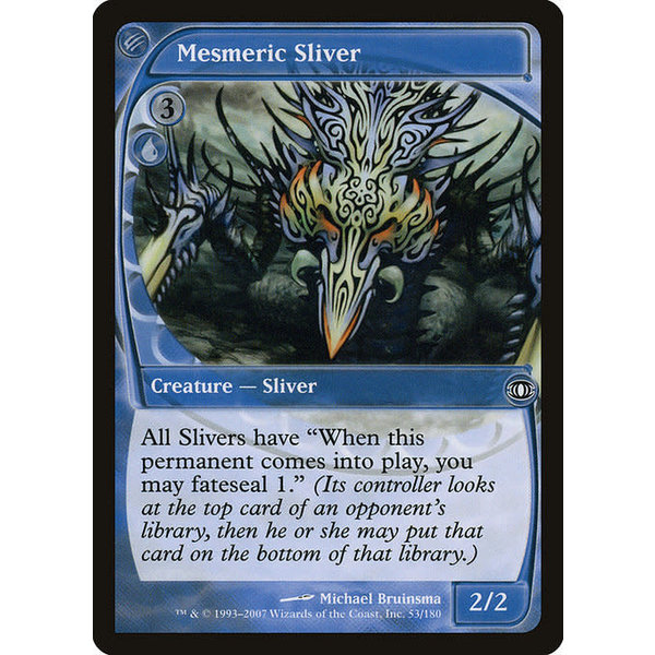 Magic: The Gathering Mesmeric Sliver (053) Moderately Played