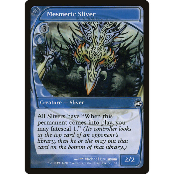 Magic: The Gathering Mesmeric Sliver (053) Moderately Played