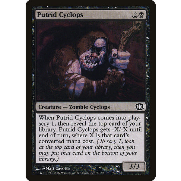 Magic: The Gathering Putrid Cyclops (075) Moderately Played