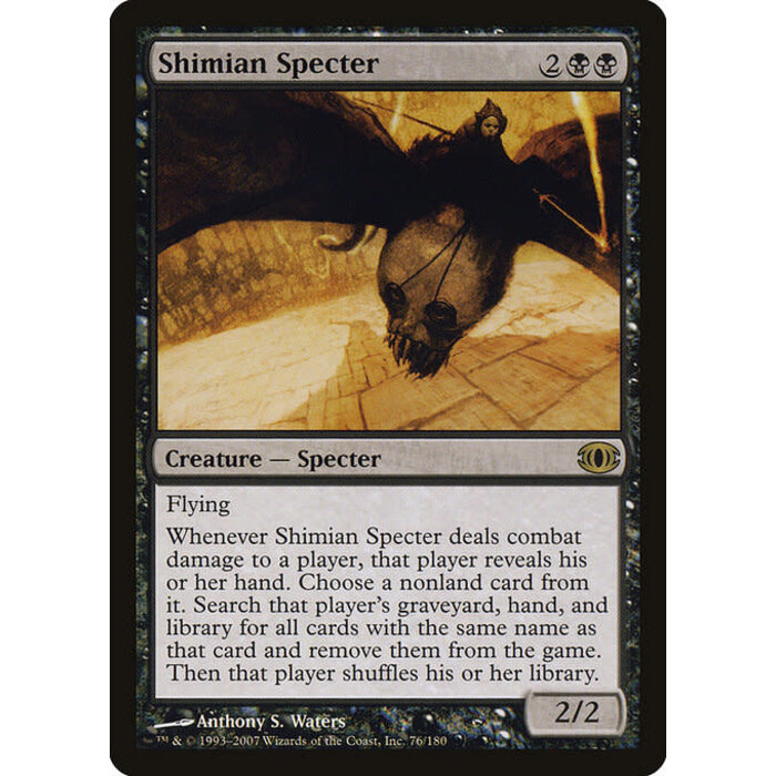 Magic: The Gathering Shimian Specter (076) Damaged
