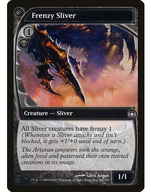 Magic: The Gathering Frenzy Sliver (085) Moderately Played
