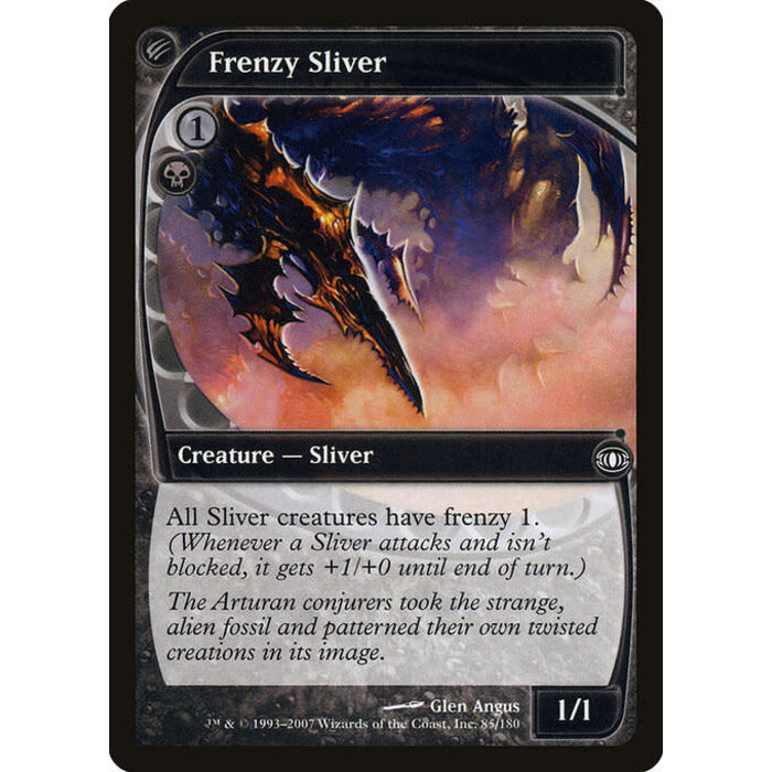 Magic: The Gathering Frenzy Sliver (085) Moderately Played