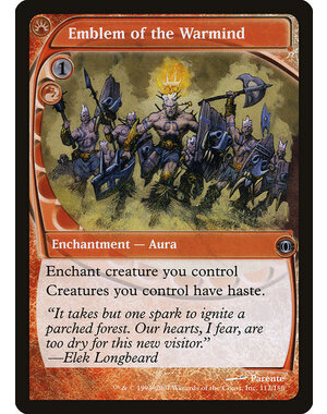 Magic: The Gathering Emblem of the Warmind (112) Moderately Played