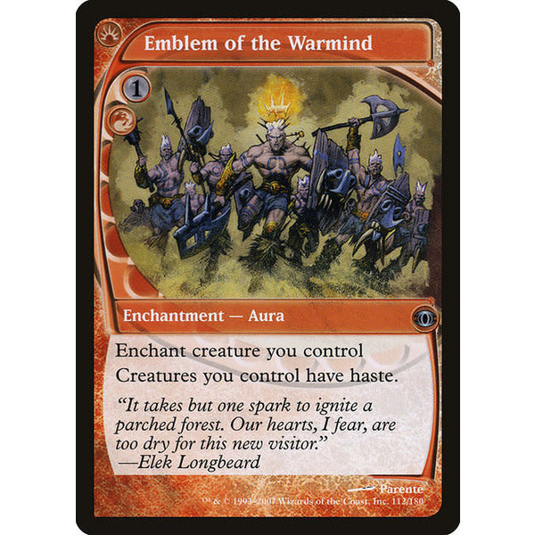 Magic: The Gathering Emblem of the Warmind (112) Moderately Played