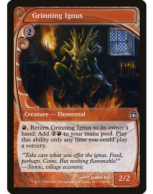 Magic: The Gathering Grinning Ignus (116) Lightly Played - Italian