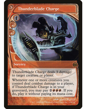 Magic: The Gathering Thunderblade Charge (124) Moderately Played