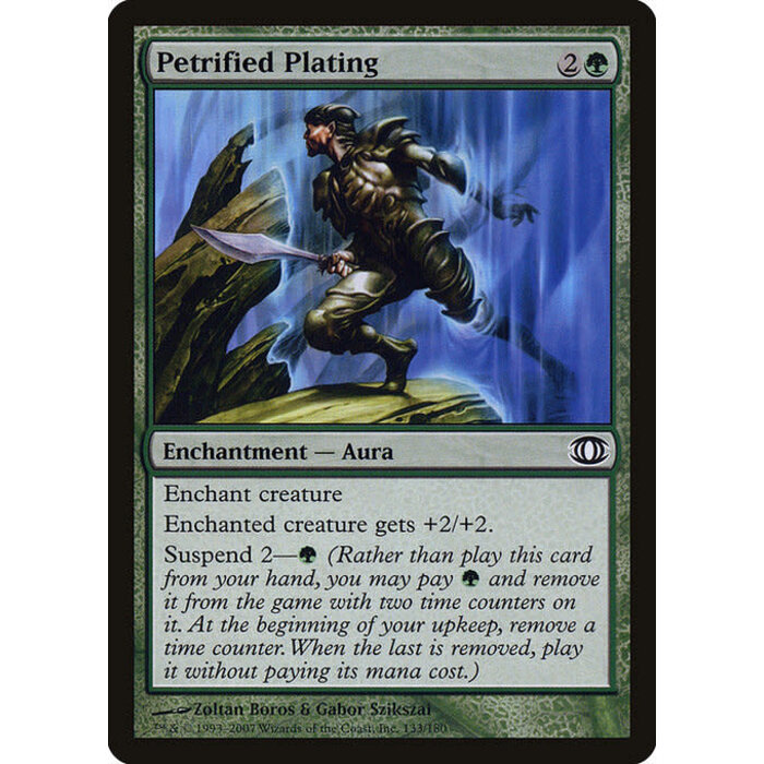 Magic: The Gathering Petrified Plating (133) Moderately Played