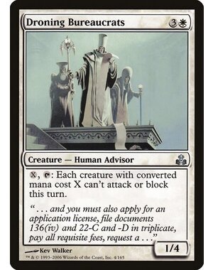 Magic: The Gathering Droning Bureaucrats (004) Moderately Played