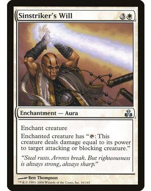 Magic: The Gathering Sinstriker's Will (016) Moderately Played