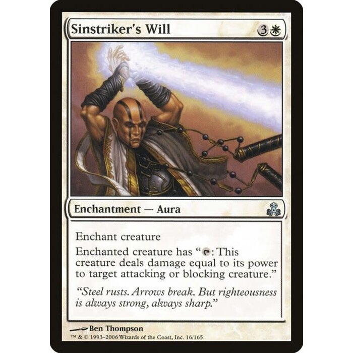 Magic: The Gathering Sinstriker's Will (016) Moderately Played