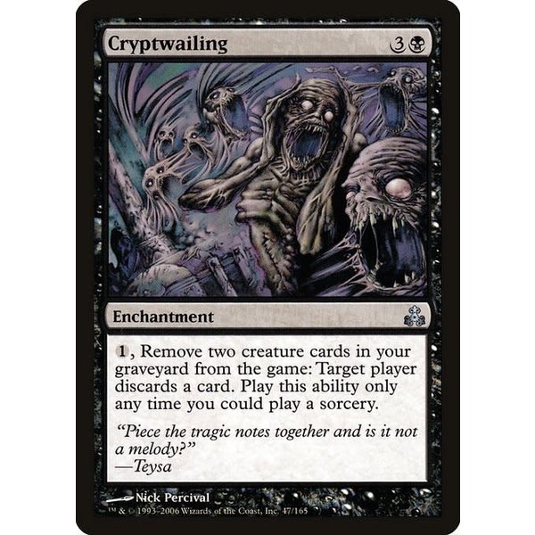 Magic: The Gathering Cryptwailing (047) Moderately Played