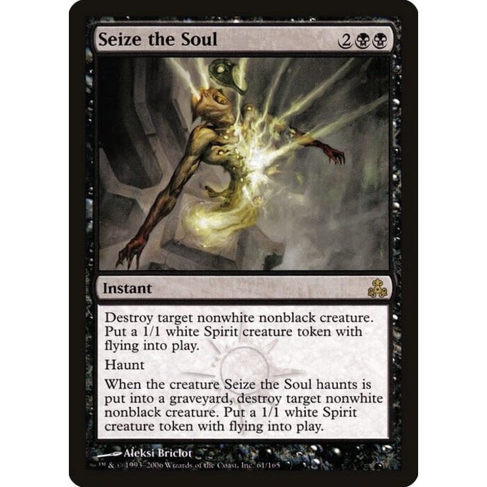 Magic: The Gathering Seize the Soul (061) Moderately Played