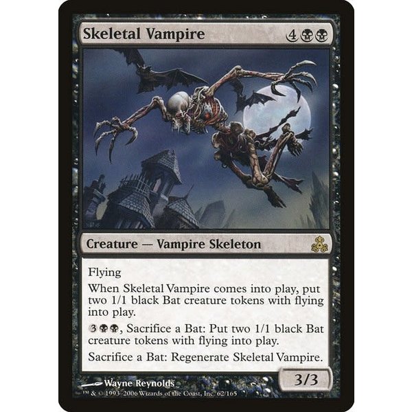 Magic: The Gathering Skeletal Vampire (062) Heavily Played