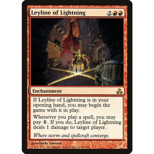 Magic: The Gathering Leyline of Lightning (068) Moderately Played