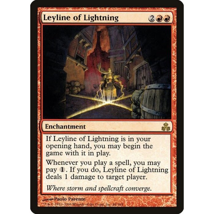Magic: The Gathering Leyline of Lightning (068) Moderately Played