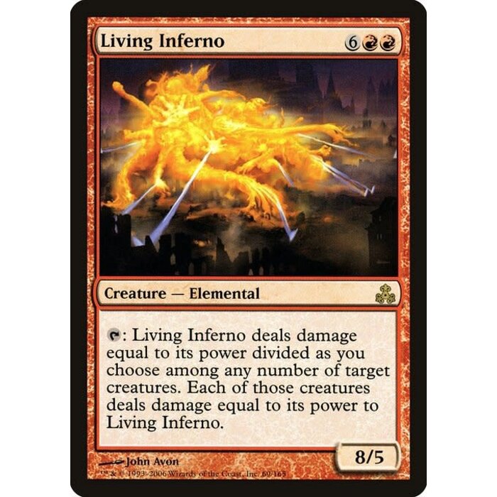 Magic: The Gathering Living Inferno (069) Moderately Played Foil