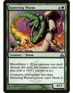 Magic: The Gathering Battering Wurm (079) Moderately Played