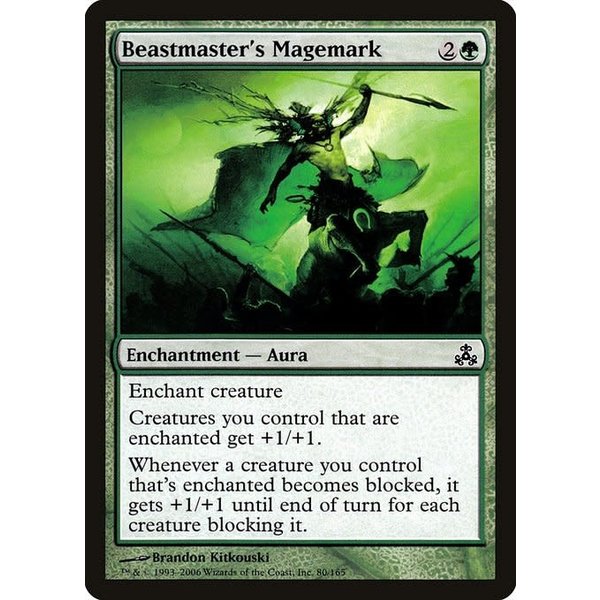 Magic: The Gathering Beastmaster's Magemark (080) Moderately Played