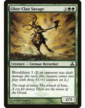Magic: The Gathering Ghor-Clan Savage (086) Moderately Played