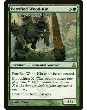 Magic: The Gathering Petrified Wood-Kin (091) Moderately Played