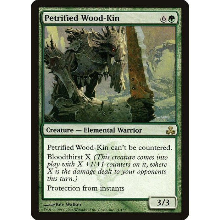 Magic: The Gathering Petrified Wood-Kin (091) Moderately Played