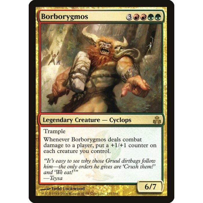 Magic: The Gathering Borborygmos (103) Moderately Played