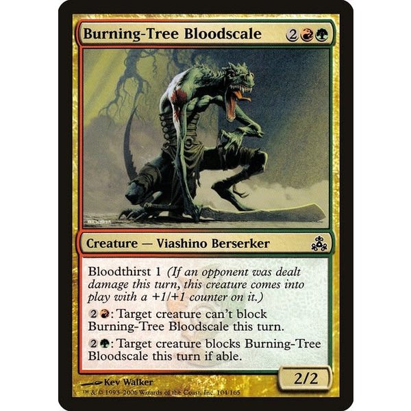 Magic: The Gathering Burning-Tree Bloodscale (104) Moderately Played