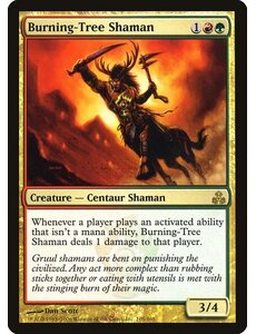 Magic: The Gathering Burning-Tree Shaman (105) Damaged