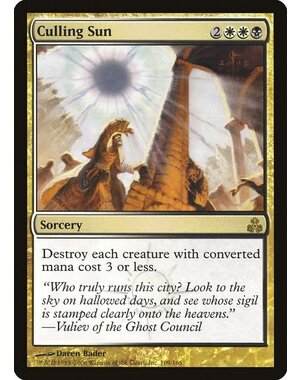 Magic: The Gathering Culling Sun (109) Moderately Played