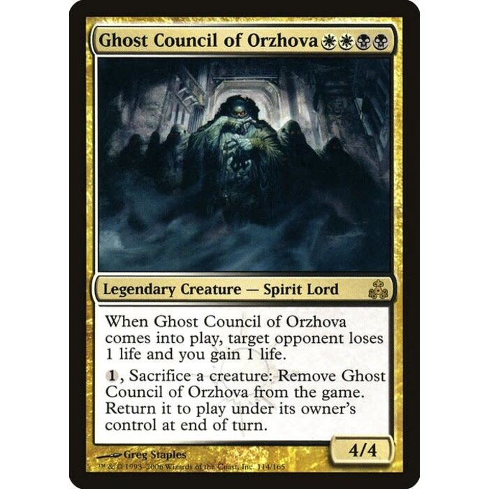 Magic: The Gathering Ghost Council of Orzhova (114) Moderately Played
