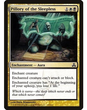 Magic: The Gathering Pillory of the Sleepless (125) Moderately Played Foil