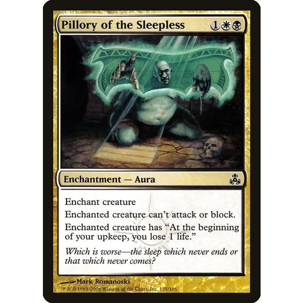 Magic: The Gathering Pillory of the Sleepless (125) Moderately Played Foil