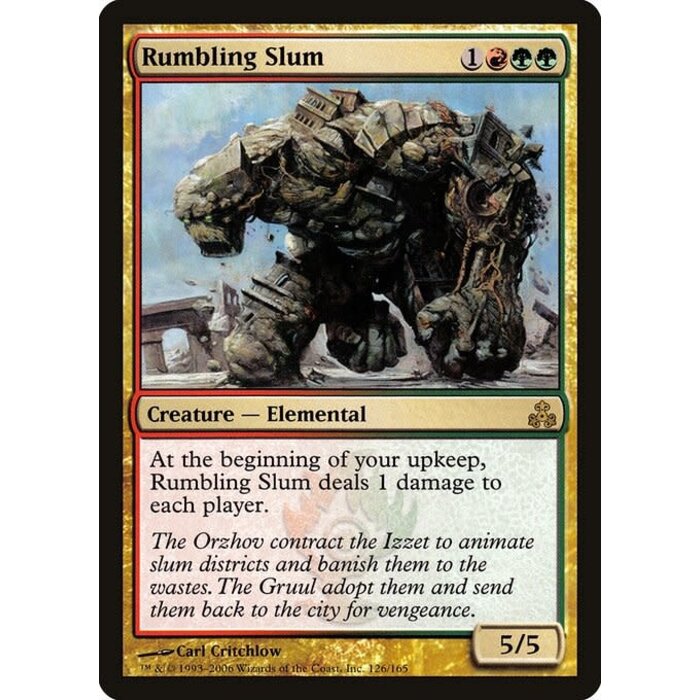 Magic: The Gathering Rumbling Slum (126) Moderately Played