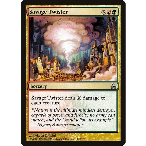 Magic: The Gathering Savage Twister (127) Moderately Played
