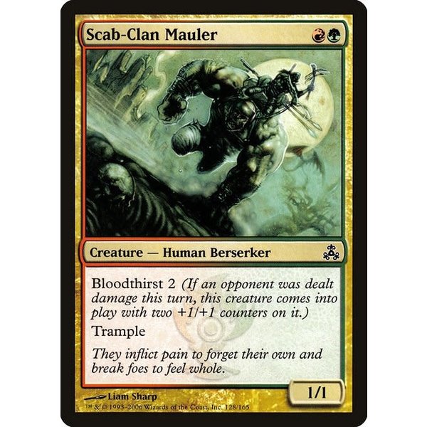Magic: The Gathering Scab-Clan Mauler (128) Lightly Played Foil