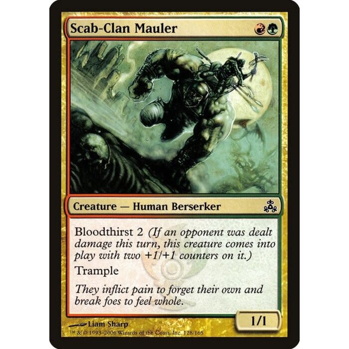 Magic: The Gathering Scab-Clan Mauler (128) Lightly Played Foil