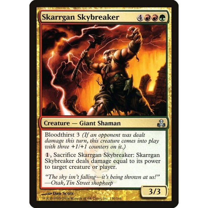 Magic: The Gathering Skarrgan Skybreaker (130) Moderately Played