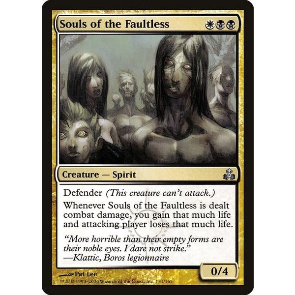 Magic: The Gathering Souls of the Faultless (131) Moderately Played
