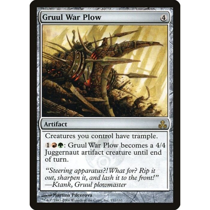 Magic: The Gathering Gruul War Plow (151) Moderately Played