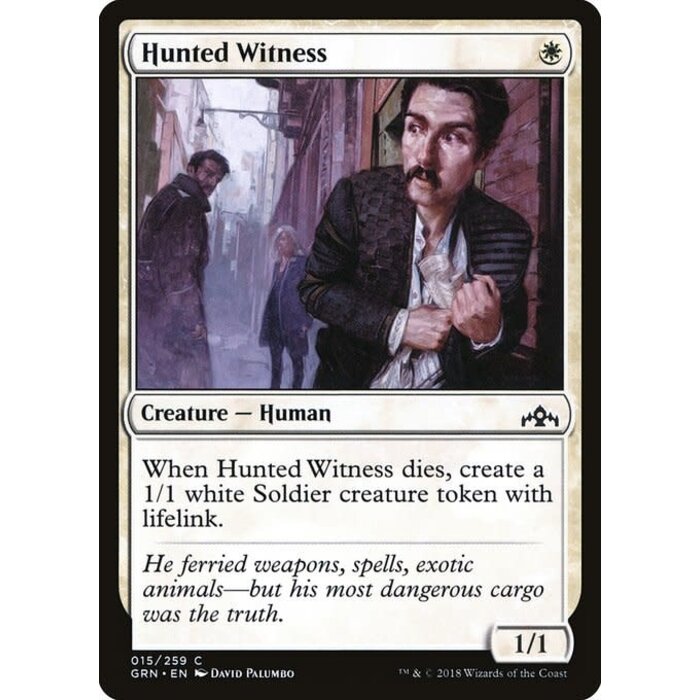 Magic: The Gathering Hunted Witness (015) Lightly Played